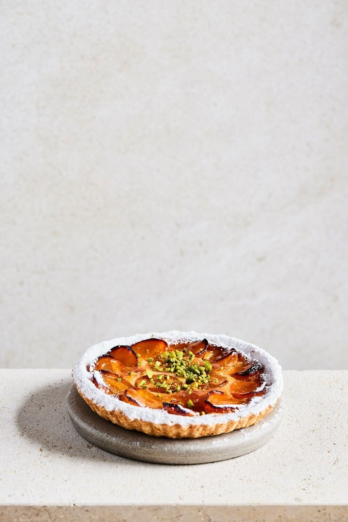 Abrikoos frangipane taart