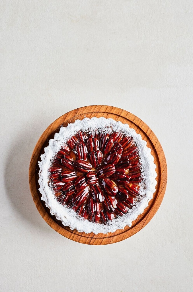 Pecan frangipane bladerdeeg taart