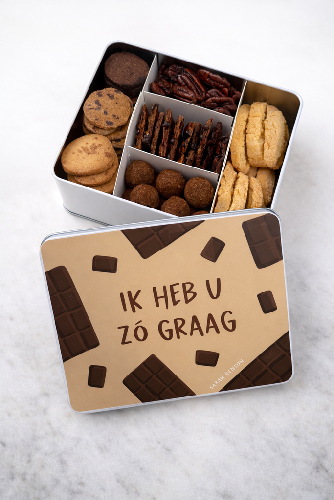 Koekjesdoss 'IK HEB U ZO GRAAG'