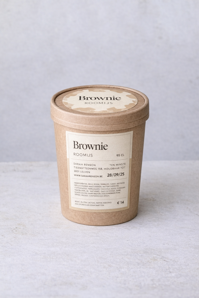 Brownie ijs
