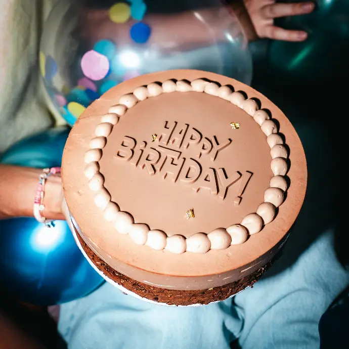 Verjaardagstaart Chocolade (8 pers)