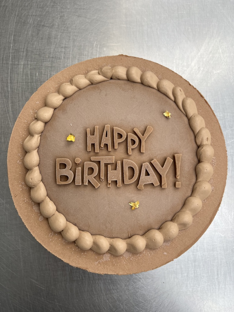 Verjaardagstaart Chocolade (8 pers)