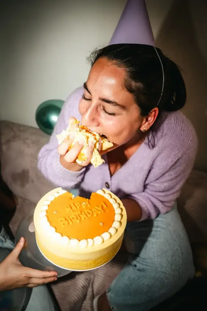 Verjaardagstaart passievrucht mango (8 pers)