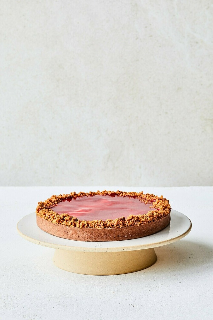 Cheesecake met speculoos & frambozencoulis Sarah Renson