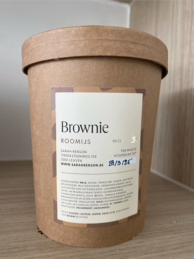 Brownie ijs